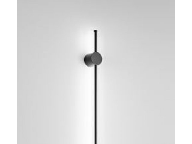 Zidna lampa Clock crna 65cm