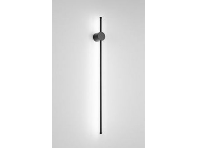 Zidna lampa Clock crna 97cm