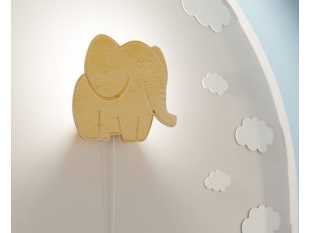 Dječja zidna lampa Safari sa prekidačem