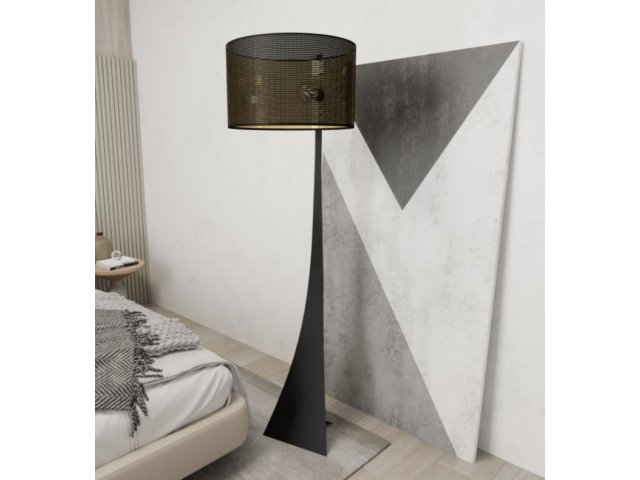 Podna lampa Estrella crna
