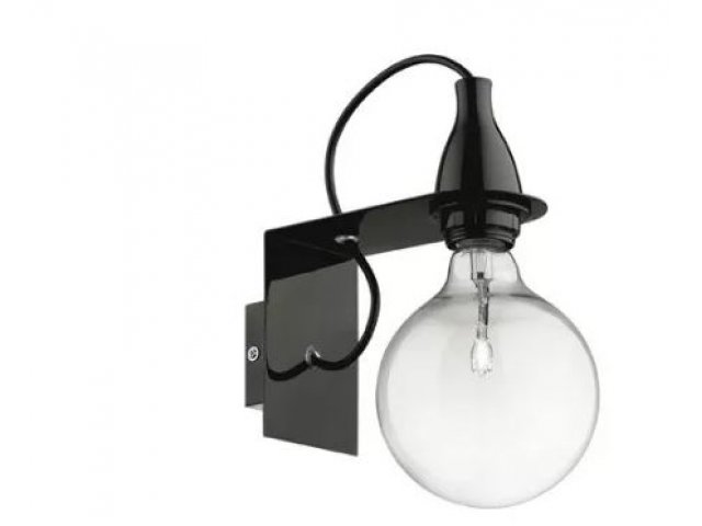 Zidna lampa Minimal crna