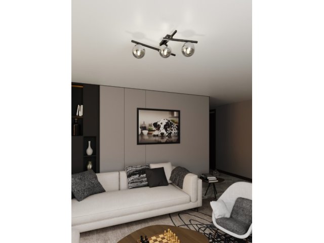 Stropna lampa Smart3 - grafit
