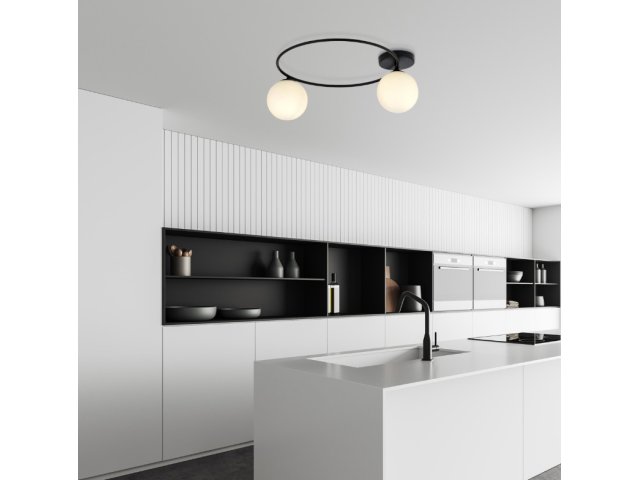 Stropna lampa Sopra 2 opal bijela