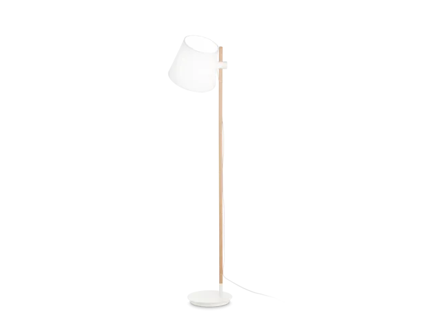 Axel podna lampa drveni detalji bijela