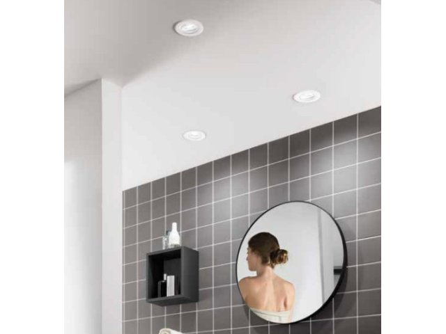 ugradbena lampa pomična crna IP65