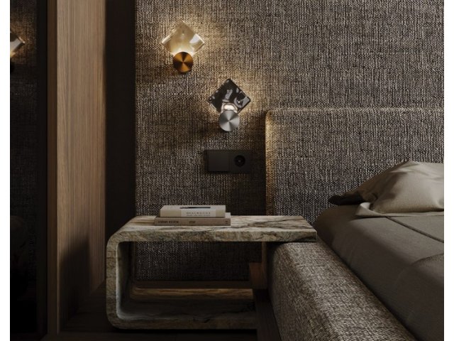 Zidna lampa Quadro platina
