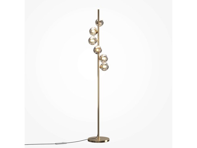 Podna lampa Dallas zlatna