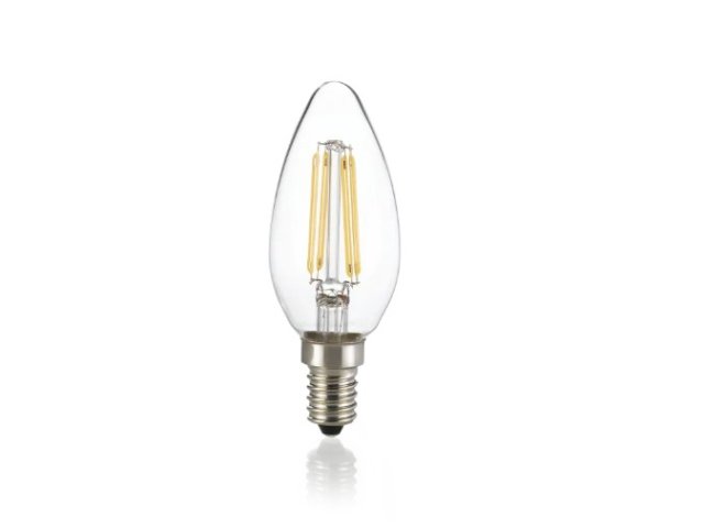 LED žarulja E14 4W 3000K svijeća- prozirna