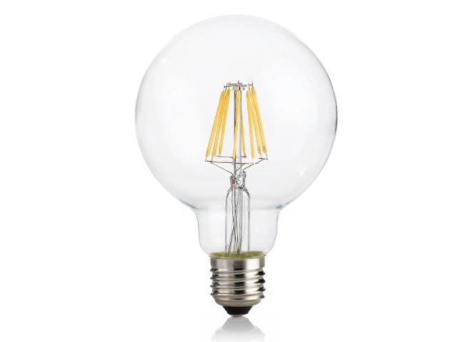 Žarulja E27 Globo d.95 8W 3000K cri90 prozirna