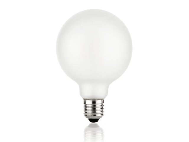 e27 globo d.95 8W 3000K mat bijela dimabilna
