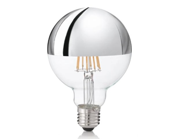 Žarulja E27 globo d.95 8W 3000K cromo
